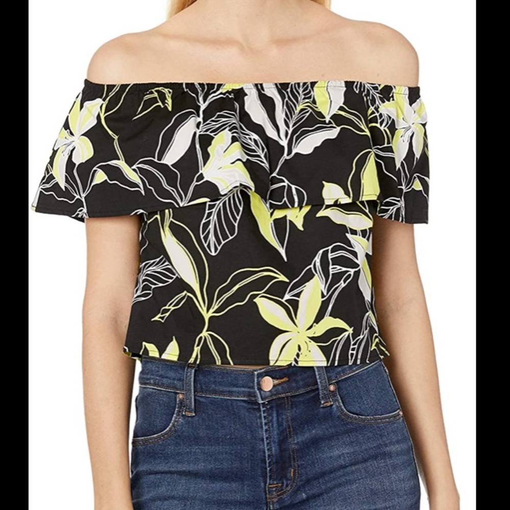 NEW 98$ Splendid tropical floral off shoulder top